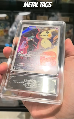 Pokemon Cards JPN. Metal Tags Team Rocket's Mimiky AR 205/193 PCG 9 - Image 2