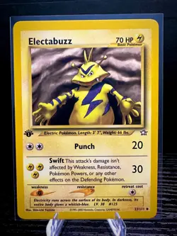 Electabuzz 33/111 1st Edition Neo Genesis Pokemon TCG Card NM - Image 1