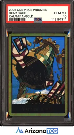 One Piece 2025 DON Card Kalgara Gold PRB02 GEM MINT PSA 10 - Image 1