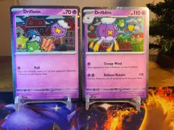 Drifloon 005 and Drifblim 006 -2 Card Set - Mega Evolution Promo Holo MEP - Image 2