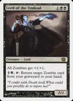 8th Edition MTG 1 Lord of the Undead Magic - Image 1