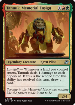 Tannuk, Memorial Ensign (FOIL) x1 - MTG Edge of Eternities EOE #233 - Image 1
