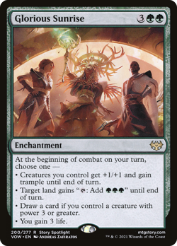 Glorious Sunrise (FOIL) x1 - MTG Innistrad: Crimson Vow VOW #200 - Image 1
