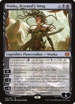 Vraska, Betrayal's Sting (REGULAR) x1 - MTG Phyrexia: All Will Be One ONE #115 - Image 1