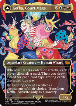 Kefka, Court Mage // Kefka, Ruler of Ruin (REGULAR) x1 - MTG FIN #322 - Image 1