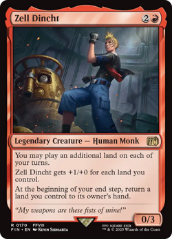 Zell Dincht (FOIL) x1 - MTG Final Fantasy FIN #170 - Image 1