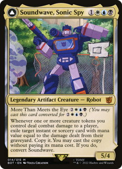 Soundwave, Sonic Spy // Soundwave, Superior Captain (FOIL) x1 - MTG BOT #14 - Image 1