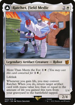 Ratchet, Field Medic // Ratchet, Rescue Racer (FOIL) x1 - MTG BOT #2 - Image 1