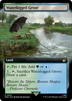 Waterlogged Grove (FOIL) x1 - MTG Doctor Who WHO #534 - Image 1