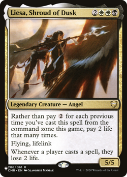 Liesa, Shroud of Dusk (REGULAR) x1 - MTG The List PLST #CMR-286 - Image 1