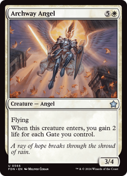 Archway Angel (REGULAR) x1 - MTG Foundations FDN #566 - Image 1