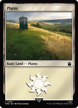 Plains (FOIL) x1 - MTG Doctor Who WHO #196 - Image 1