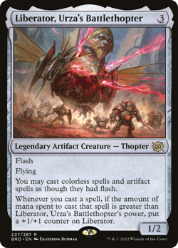Liberator, Urza's Battlethopter (FOIL) x1 - MTG The Brothers' War BRO #237 - Image 1