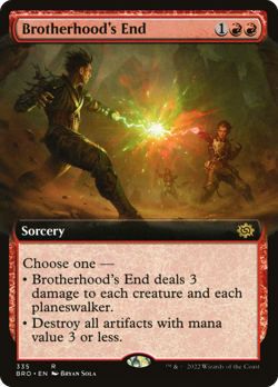 Brotherhood's End (FOIL) x1 - MTG The Brothers' War BRO #335 - Image 1