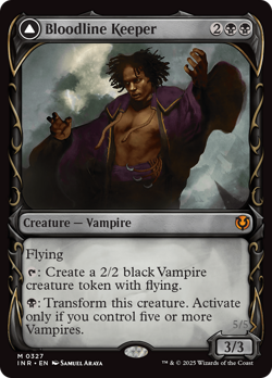 Bloodline Keeper // Lord of Lineage (FOIL) x1 - MTG INR #327 - Image 1