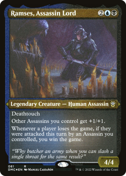 Ramses, Assassin Lord (REGULAR) x1 - MTG Dominaria United Commander DMC #61 - Image 1