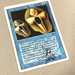 1x Vintage MTG Revised 3rd ed * Copy Artifact * Signed by artist Amy Weber * - Image 3