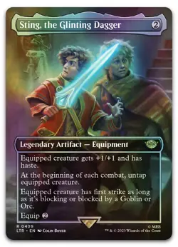 Sting, the Glinting Dagger (Borderless) #409 (Foil) NM Lord of the Rings - Image 1