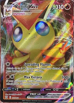 Victini VMAX Ultra Rare Holo - 022/163 - Battle Styles Pokemon 2021 - Image 1