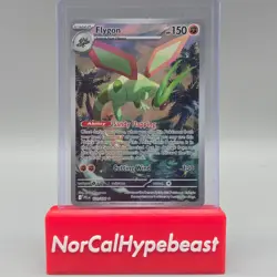 2025 Pokemon Phantasmal Flames TCG FLYGON 101/094 Full Art Illustration Rare - Image 1