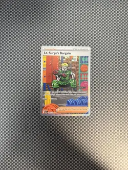Lt. Surge's Bargain Mega Evolutions 185/132 Pokemon Special Illustration Rare NM - Image 1