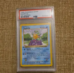 1999 Pokemon TCG Base Set FIRST EDITION Squirtle 63/102 Vintage PSA 5 - Image 1