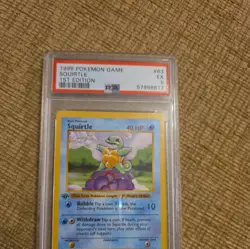 1999 Pokemon TCG Base Set FIRST EDITION Squirtle 63/102 Vintage PSA 5 - Image 4