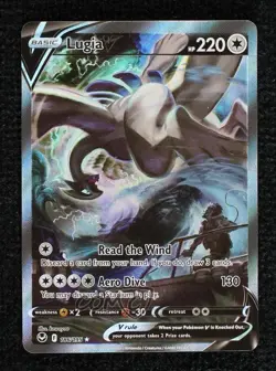 Lugia V Ultra Rare Pokemon Sword & Shield Silver Tempest #186 - Image 1