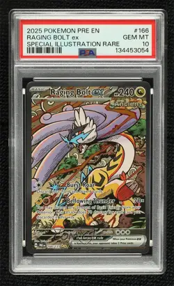 Raging Bolt ex Special Illustration Rare Pokemon Prismatic Evolutions PRE PSA 10 - Image 1