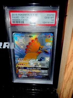 2019 POKEMON S & M FA/HO OH GX HIDDEN FATES #SV50 GEM MT 10 52416145 - Image 1
