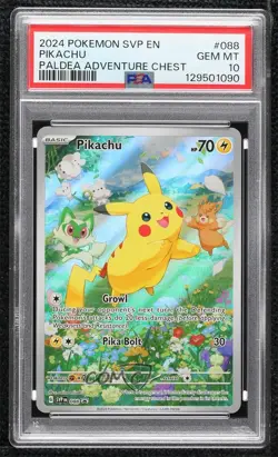 Pikachu (Paldea Adventure Chest) Holo Pokemon Scarlet & Violet Black Star Promo - Image 1