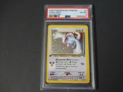Pokemon Lugia Holo 2000 Neo Genesis 1st PSA 6 - Image 1