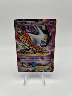 Pokemon TCG Mega M Gengar EX XY166 Black Star Promo Ultra Rare - MP - Image 1