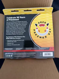 Pokemon TCG 2026 Pokemon Day Collection 6 BOX DISPLAY CASE Factory Sealed 6 ct - Image 4