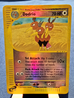Pokemon Dodrio 46/147 Aquapolis E-Reader Reverse Holo, LP/NM + Bonus - Image 1