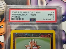 2003 Pokemon ~ Best of Game Promo ~ Hitmonchan-Reverse-Foil #2 ~ PSA 9 MINT - Image 2