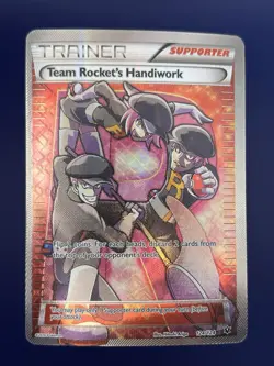 Team Rocket's Handiwork 124 Fates Collide Full Art Ultra Rare Pokemon TCG - NM - Image 1