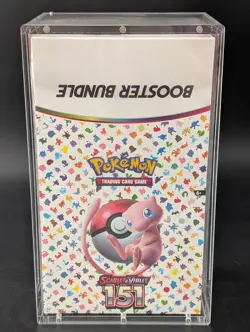 Pokemon 151 SV3.5 Booster Bundle Display Factory Sealed Case W/Acrylic Case - Image 1