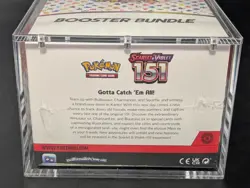 Pokemon 151 SV3.5 Booster Bundle Display Factory Sealed Case W/Acrylic Case - Image 3
