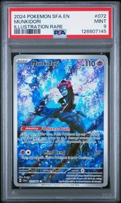 PSA 9 Mint Munkidori 072/064 English Pokemon Shrouded Fable Illustration Rare - Image 1