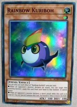 Rainbow Kuriboh- SR - Yu-Gi-Oh! - AC19-EN010 - 1st Ed. - NM - Free Shipping - Image 1