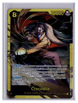 Crocodile OP14-120 (SEC) THE AZURE SEA'S SEVEN English One Piece TCG Secret Rare - Image 1
