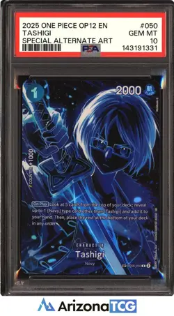 One Piece 2025 Tashigi OP06-050 Special Alt Art SP OP12 GEM MINT PSA 10 - Image 1