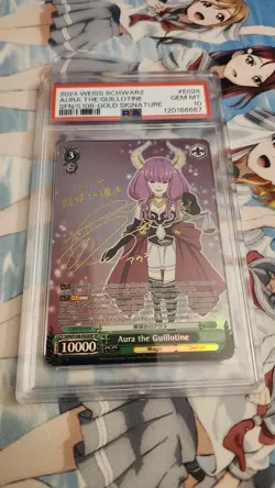 2024 WEISS SCHWARZ FRIEREN: BEYOND JOURNEY'S END AURA THE GUILLOTINE PSA 10 - Image 1