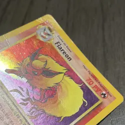 POKEMON FLAREON #3/64 - HOLO RARE - JUNGLE SET - ITALIAN - 70HP - 1999 TCG CARD - Image 3