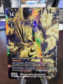 Digimon Card Game Magneticdramon EX10-036 SR Alt Art Sinister Order - Image 1