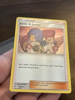 Jessie & James 58/68 Hidden Fates Holo Rare Pokemon Trainer Team Rocket Card Tcg - Image 2