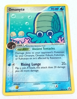 Omanyte 60/92 Legend Maker Pokemon Card 2006 - Image 1