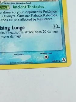 Omanyte 60/92 Legend Maker Pokemon Card 2006 - Image 2