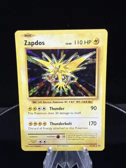 Pokemon Card TCG - Zapdos 42/108 Holo Rare XY Evolutions Near Mint - Image 1